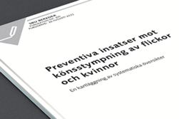 rapportomslag till Preventiva insatser mot k&ouml;nsstympning av flickor och kvinnor rapport nr 366